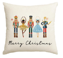Load image into Gallery viewer, Holiday Colorful Pillow Cover Collection Bundle with FREE matching Ball Garland