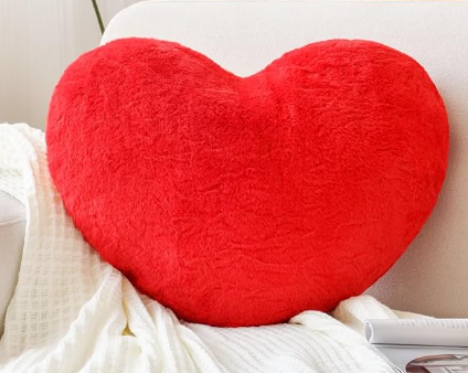 Large heart outlet pillow