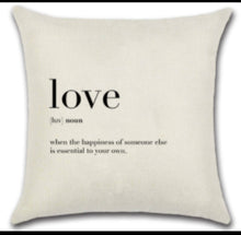Load image into Gallery viewer, LOVE Scrabble Tiles and Pillow Cover Bundle