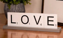 Load image into Gallery viewer, LOVE Scrabble Tiles and Pillow Cover Bundle