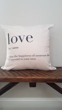 Load image into Gallery viewer, Love Definition Farmhouse Pillow Cover