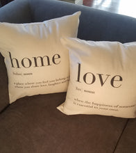 Load image into Gallery viewer, Love Definition Farmhouse Pillow Cover