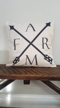 Load image into Gallery viewer, Farm With Arrows Farmhouse Pillow Cover