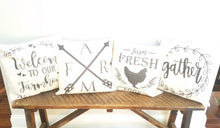 Load image into Gallery viewer, Farm With Arrows Farmhouse Pillow Cover