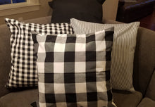 Load image into Gallery viewer, Solid Black 18"x 18" Pillow Cover