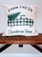 Load image into Gallery viewer, Farm Fresh Plaid Truck Farmhouse Pillow Cover
