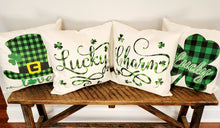 Load image into Gallery viewer, Charm St. Patrick's Day Pillow Cover