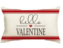 Load image into Gallery viewer, Hello Valentine Lumbar Pillow Cover