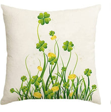 Load image into Gallery viewer, Shamrock Grass Pillow Cover