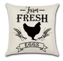 Load image into Gallery viewer, Farm Fresh Eggs Farmhouse Pillow Cover