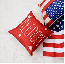 Load image into Gallery viewer, Freedom Patriotic Pillow Cover