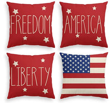 Load image into Gallery viewer, Freedom Patriotic Pillow Cover
