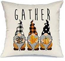 Load image into Gallery viewer, Gather Gnomes Fall Farmhouse Pillow Cover