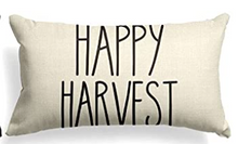 Load image into Gallery viewer, Happy Harvest Fall Farmhouse Lumbar Pillow Cover