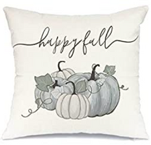 Load image into Gallery viewer, Happy Fall Pumpkins Fall Pillow Cover