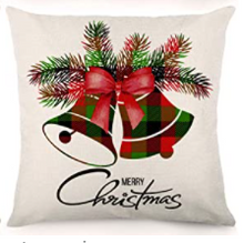 Load image into Gallery viewer, Christmas Bells Holiday Pillow Cover