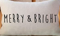 Load image into Gallery viewer, Merry & Bright Lumbar Pillow Cover