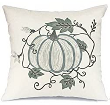 Load image into Gallery viewer, Pumpkin In Wreath Fall Pillow Cover