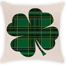 Load image into Gallery viewer, Green Plaid Shamrock St. Patrick's Day Pillow Cover - Choice of Size