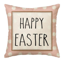 Load image into Gallery viewer, Happy Easter Pink Spring Pillow Cover