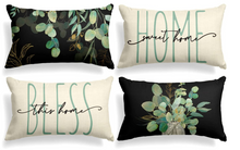 Load image into Gallery viewer, Home Sweet Home Spring Lumbar Pillow Cover