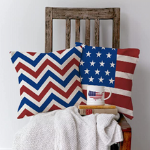 Load image into Gallery viewer, Flag Patriotic Pillow Cover