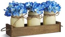 Load image into Gallery viewer, Hydrangea Mason Jar Table Centerpiece