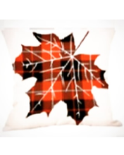 Load image into Gallery viewer, Plaid Leaf Fall Farmhouse Pillow Cover 18"x 18"