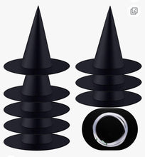 Load image into Gallery viewer, Hanging Witch Hats - Set of 8 Hats