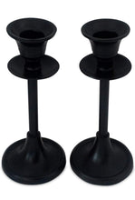 Load image into Gallery viewer, Black Candlestick Holder - Set of 2