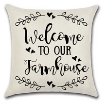 Load image into Gallery viewer, Welcome To Our Farmhouse Pillow Cover