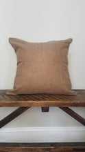 Load image into Gallery viewer, Large Solid Brown Chenille Pillow Cover 18"x 18"