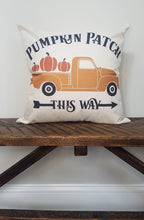 Load image into Gallery viewer, Pumpkin Patch Fall Farmhouse Pillow Cover 18"x 18"