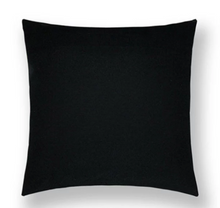 Load image into Gallery viewer, Solid Black 18"x 18" Pillow Cover