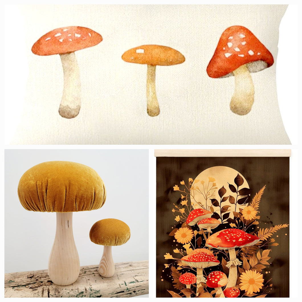 Fall Mushroom Decor Bundle