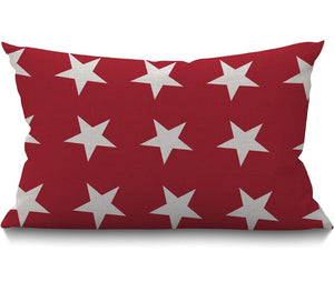 Patriotic Star Lumbar Pillow Cover