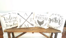 Load image into Gallery viewer, Farm Fresh Eggs Farmhouse Pillow Cover
