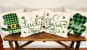 Love Leprechaun Hat St. Patrick's Day Pillow Cover