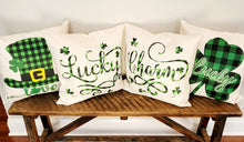 Load image into Gallery viewer, Lucky St. Patrick&#39;s Day Pillow Cover
