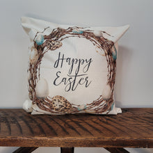 Load image into Gallery viewer, Happy Easter Wreath Pillow Cover
