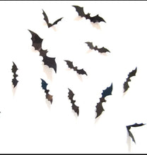 Load image into Gallery viewer, Vinyl Bat Wall Decals- 24 Pack
