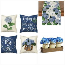 Load image into Gallery viewer, Single Hydrangea Pillow Cover
