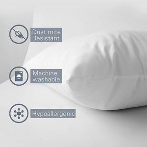 White Pillow Insert 18"x 18"- 4 Pack