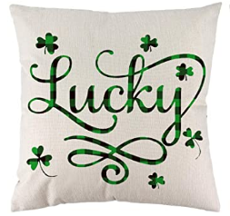 Lucky St. Patrick's Day Pillow Cover