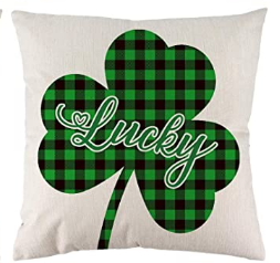 Lucky Clover St. Patrick's Day Pillow Cover