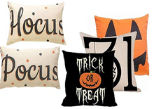 Load image into Gallery viewer, Hocus Lumbar Halloween Pillow Cover
