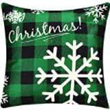 Load image into Gallery viewer, Green Buffalo Plaid Holiday Pillow Covers - 2 Pack
