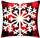 Red Buffalo Plaid Holiday Pillow Covers- 2 Pack