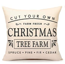 Christmas Tree Farm Holiday Pillow Cover