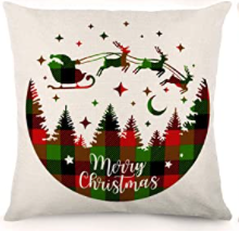 Christmas Night Holiday Pillow Cover